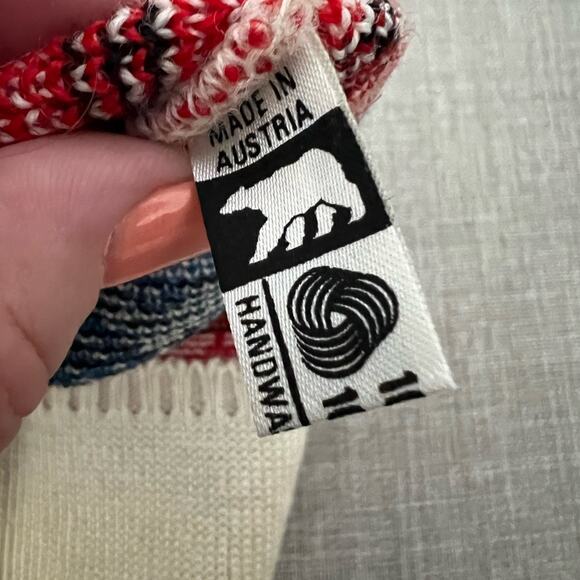 100% Pure New Wool Made in Australia via Vintage Snowflake Beanie - Picture 3 of 9